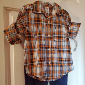 NWT Carter's Boy Matching Plaid Set